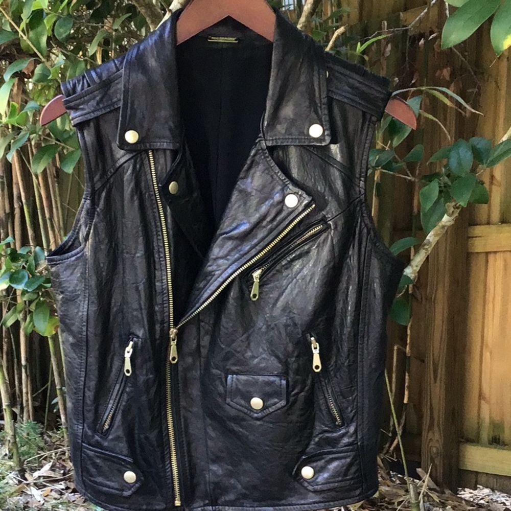 Rebecca Minkoff leather moto vest